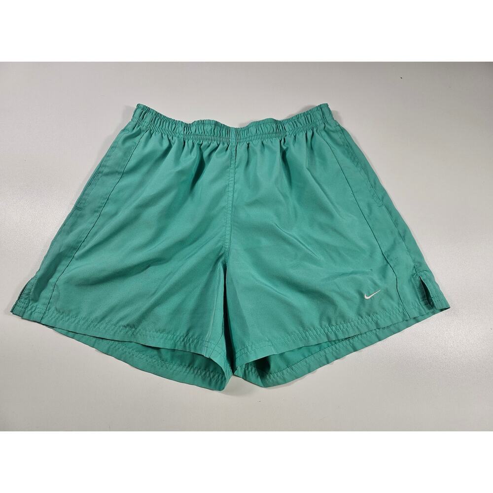 Nike women blue pocket shorts nylon with elastic waist ^ - Picture 4 of 7